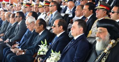 فيديو.. بدء حفل تخرج دفعة جديدة من طلاب كلية الشرطة بحضور الرئيس السيسي