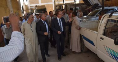 صور .. محافظ بنى سويف يأمر بأعداد تقرير فنى ومالى للحملات الميكانيكية