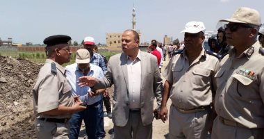 تنفيذ 33 حالة إزالة تعديات على أملاك الدولة بقرى كفر الشيخ