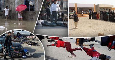 صور.. العالم هذا الصباح.. مقتل 14 شخصا فى تفجير انتحارى بمحيط مطار كابول.. الفيضانات تجبر الفلبينين للهرب إلى الملاجئ.. وصول عشرات المهاجرين إلى ميناء طريفة الإسبانى.. الإمارات توعى السكان بمخاطر الألغام باليمن