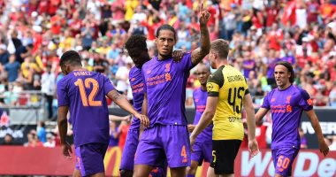كل أهداف الأحد.. ليفربول يسقط بثلاثية أمام دورتموند فى غياب محمد صلاح