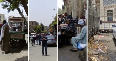 صور.. التوك توك يجرى فى شرايين ميدان رمسيس والعشش بساحة مسجد الفتح.. والباعة الجائلين ينتشرون بمداخل الشوارع.. والإشغالات تسيطر على العقارات التراثية.. وإعلانات مخالفة فى كل مكان.. ورئيس حى الأزبكية آخر من يعلم