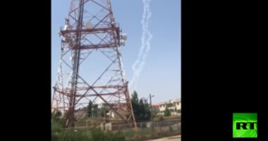 شاهد لحظة استهداف قوات الاحتلال الطائرة السورية بهضبة الجولان المحتلة