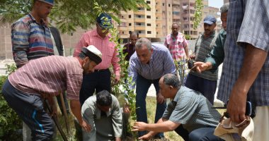 محافظ الجيزة يزرع شجرة فى مبادرة 1000 شجرة مثمرة بإمبابة