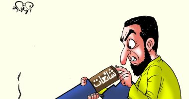 "فيس بوك" سلاح الإخوان لإطلاق الشائعات بكاريكاتير اليوم السابع