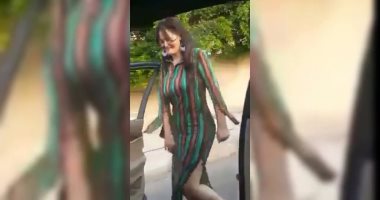 فيديو.. سما المصرى تشارك فى تحدى كيكى بالجلابية