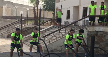 صور .. المقاولون العرب يرفع الحمل البدنى