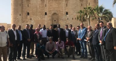 نقابة مهندسى الإسكندرية تستقبل وفدا من دولة أوغندا لزيارة المعالم الأثرية