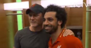 شاهد.. جيمس بوند يحتفل مع محمد صلاح بثنائية مانشستر سيتي