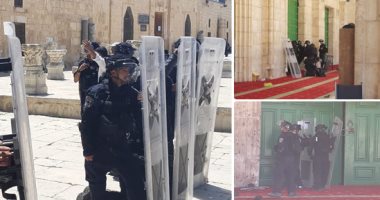 فيديو..إسرائيل تواصل تدنيس المقدسات الدينية بالقدس.. إصابة عشرات الفلسطينيين بعد اقتحام قوات الاحتلال للأقصى وإطلاق الرصاص..غلق جميع أبواب المصلى القبلى وتدنيس قبة الصخرة.. و"فتح": جريمة بحق المسلمين والمسيحيين