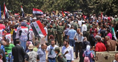 صور.. احتفالات بالقنيطرة بعد استعادة الجيش السورى السيطرة عليها