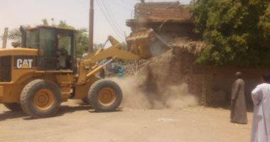 صور.. "أمن أسوان" يزيل تعديات على أملاك الدولة ومناطق أثرية