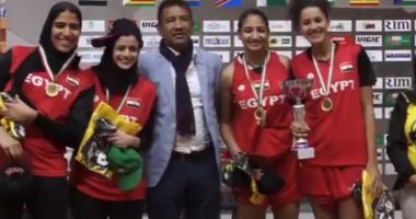 وزير الرياضة يشيد بفوز منتخب مصر  بكأس الاتحاد الافريقى لكرة السلة 3/3