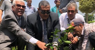 انطلاق حملة المليون شجرة فى روض الفرج بحضور نائب المحافظ