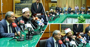 تعاون بين الأوقاف والتموين لتوفير لحوم صكوك الأضاحى.. 250 طنا مرحلة أولى.. مختار جمعة: صحك الأضحية يصل كاملا لمستحقيه.. والجماعات الإرهابية كانت تستغل المواطنين.. ووزير التموين: لحم البقر سودانى ونسبة الدهون 5%