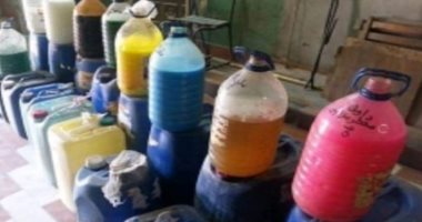 ضبط 300 جركن صابون سائل فى حملة تموينية على مصنع بدون ترخيص بالخانكة