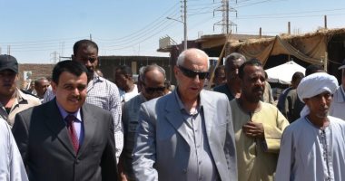 محافظ أسوان يتفقد أخر الاعمال التنفيذية بالشادر الجديد بأدفو تمهيدا لافتتاحه