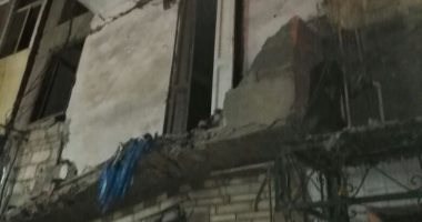 انهيار جزئى بعقار غرب الاسكندرية دون اصابات 