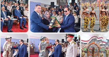  الرئيس السيسى يشهد الاحتفال بتخريج الدفعة 156 متطوعين من ضباط الصف المعلمين ويكرم أسرة الشهيد مساعد أول عطية محمدين..مدير المعهد: نمد القوات المسلحة بخيرة الرجال على مدار عقود..والطلاب يهتفون: المجد للشهداء