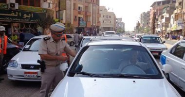 ضبط 640 مخالفة متنوعة فى حملة مرورية ببنى سويف 