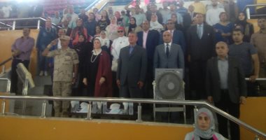 صور.. بدء المهرجان الرياضى والفنى لمتحدى الإعاقة باستاد كفر الشيخ