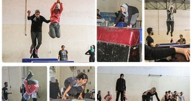 فرقة باركور وبس.. فن تخطى الحواجز يدخل مصر عبر الفتيات والشباب