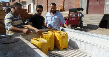 ضبط 100 كيلو زيت طعام مجهول المصدر بجهينة فى سوهاج