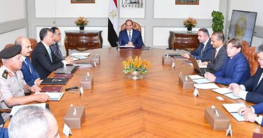 الرئيس السيسي يبحث مع وفد روسى تطوير التعاون فى مجال السكة الحديد
