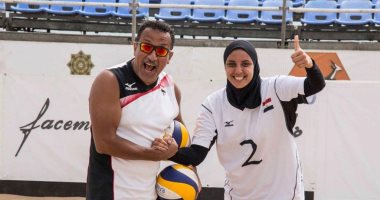 صور.. سيدات مصر تحصد ذهبية البطولة العربية للطائرة الشاطئية 