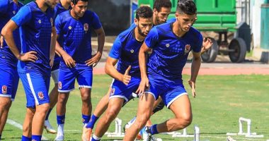 شاهد مران الأهلي الأخير بالتتش قبل مواجهة المصرى