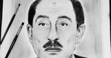 إبراهيم يشارك صحافة المواطن بموهبته فى الرسم والخط العربى