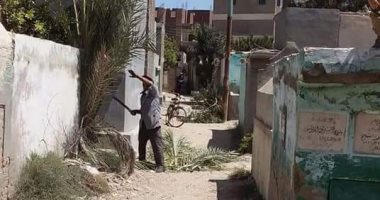 حملة نظافة ورفع للمخلفات بمقابر دسوق استعداد لعيد الأضحى