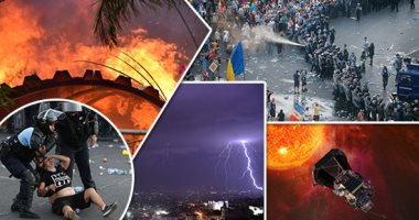 صور.. العالم هذا الصباح.. كر وفر فى مظاهرات تطالب باستقالة حكومة رومانيا.. فرق الإطفاء الإسبانية تسيطر على حريق دمر 3200 هكتار.. ناسا تنشر صورا توضيحية لأول تجربة لملامسة مسبار للشمس.. صاعقة برق تضيئ سماء هايتى