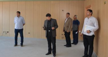 رئيس جامعة دمياط يتفقد إنشاءات المرحلة الثانية 