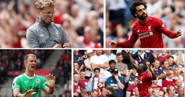 محمد صلاح "ملك آنفيلد"..ليفربول يسحق وست هام برباعية فى الدورى الانجليزى.. الفرعون يحتفل بالظهور الـ 50 فى البريميرليج بهدف أمام الهامرز ويعادل أوين.. الريدز يحقق الفوز 500.. وكلوب يصل للنقطة 200..صور وفيديو