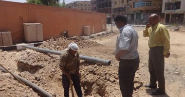 صور.. تطوير البنية التحتية بشارع خالد بن الوليد بمحافظة الأقصر