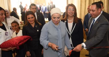 فيديو.. قرينة رئيس الجمهورية تفتتح دار رعاية الفتيات بالعجوزة