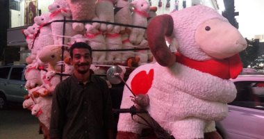 فيديو وصور.. تروسكل عم محمد لكل المناسبات..خرفان للعيد ودباديب فى الفلانتين 