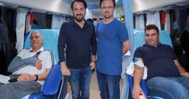نصير شمة ودائرة الثقافة والساحة فى أبوظبى ينظمان حملة للتبرع بالدم.. صور