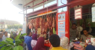 فيديو وصور.. الداخلية تضخ 1250طن لحوم بلدى بمنافذ "أمان"بسعر 90جنيها للكيلو