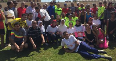 فيديو وصور.. 700 شاب يشاركون فى سباق الجرى والمشى بطنطا