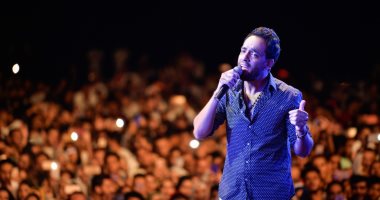 صور.. رامى جمال يحيى ثانى حفلات ألبوم "ليالينا" فى بورسعيد