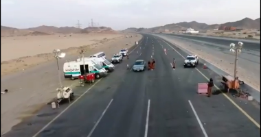 أمن الطرق السعودى يحذر من رياح مثيرة للأتربة على طريق "مكة – المدينة المنورة"