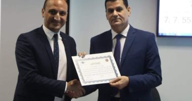 تكريم مدير حماية المستهلك ببنى سويف لجهوده فى مبادرة حب الوطن 