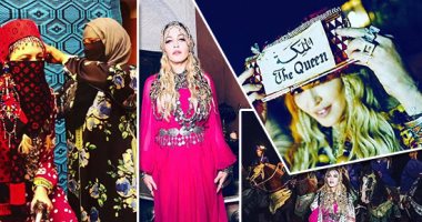 صور وفيديو.. مادونا فى عيون مغربية.. ملكة البوب تحتفل بعيد ميلادها الـ60 فى أجواء التراث المغربى.. ترتدى تصميمات خاصة من Gucci وlv على الطريقة الأمازيغية.. وتعبر عن انبهارها بسماع صوت الأذان وسط الشوارع القديمة