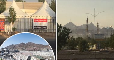 فيديو وصور .. قبل وقوف الحجاج بعرفات بساعات .. "اليوم السابع" داخل مخيمات المصريين بالمشاعر المقدسة.. اللون الأبيض يكسو المكان.. كراسى وثلاجات وعلامات إرشادية وأعلام مصرية
