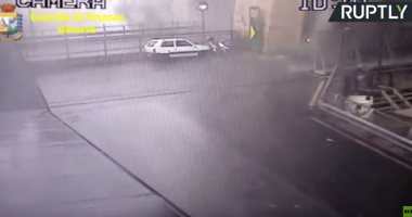 فيديو.. لحظة انهيار جسر جنوة فى إيطاليا