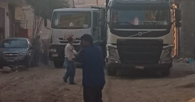 "الجيزة لمياه الشرب" تستجيب لـ"اليوم السابع" وتدفع بـ13 سيارة شفط بالكونيسة