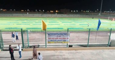 صور.. تجهيز ساحة "استاد طور سيناء" لصلاة عيد الأضحى