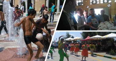 دفتر أحوال الحدائق فى أول أيام عيد الأضحى.. الشرطة النسائية تضبط 3 متحرشين فى حديقة الحيوان بالجيزة.. أطفال "الأزهر بارك" يحولون النافورة لحمام سباحة.. وفرق الفنون الشعبية تقدم عروضا بالحديقة الدولية بمدينة نصر